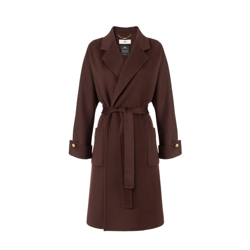 Elisabetta Franchi Cappotto Cappotto Donna over con cintura 38 - Francavilla Moda